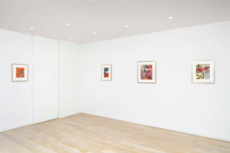 installation view with framed artwork