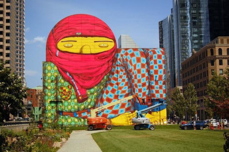  OSGEMEOS,&nbsp;Giant Dewey Square, Boston