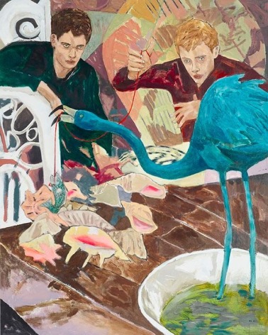 HERNAN BAS House Training (South American Blue Flamingo), 2016