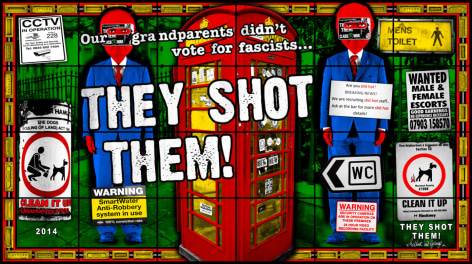 GILBERT &amp;amp; GEORGE,&nbsp;THEY SHOT THEM, 2014 &copy; Gilbert &amp;amp; George