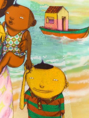 OSGEMEOS O anjo abduzido (The abducted angel) (detail), 2015