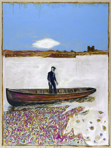 BILLY CHILDISH Moonrise on River (version x), 2012