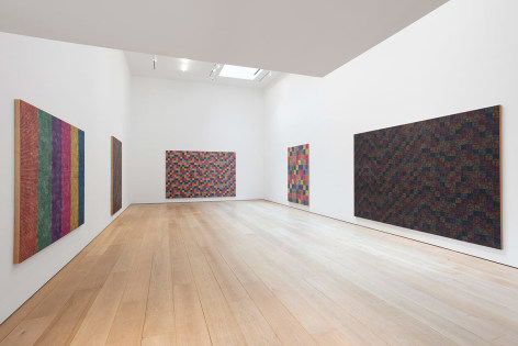 McArthur Binion:&nbsp;Modern:Ancient:Brown, Installation view, New York