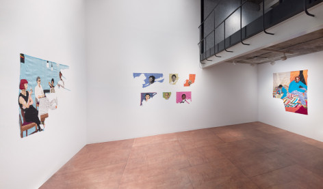 Billie Zangewa:&nbsp;Flesh and Blood, Installation view, Seoul