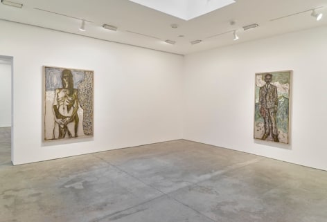 Billy Childish: flowers, nudes and birch trees: New Paintings 2015 Installation view 7