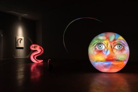 Tony Oursler: Black Box, Installation View