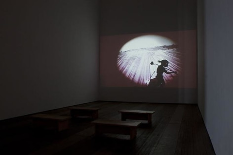 KARA WALKER  Fall Frum Grace, Miss Pipi&rsquo;s Blue Tale Installation view 1