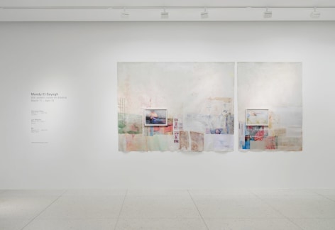 Mandy El-Sayegh:&nbsp;Still, evident (notes on dreams), Installation View, Palm Beach