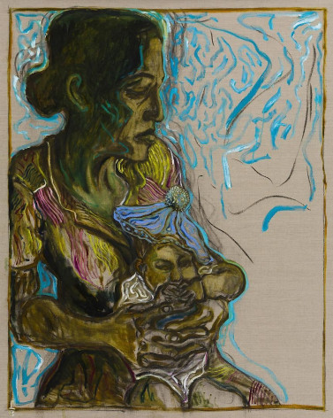 BILLY CHILDISH baby in blue tam, 2013