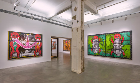 Gilbert &amp;amp; George,&nbsp;THE BEARD PICTURES, Installation view, Lehmann Maupin Hong Kong