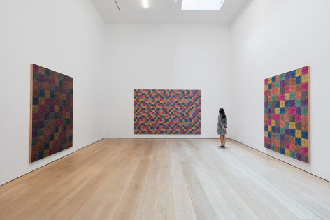 McArthur Binion:&nbsp;Modern:Ancient:Brown, Installation view, New York