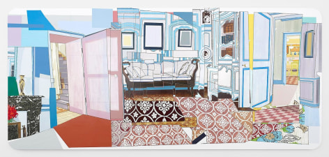 MICKALENE THOMAS Interior: Monet&#039;s Blue Foyer, 2012