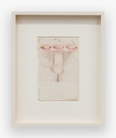 Betty Tompkins Mouth Mouth Mouth Dick, 1970