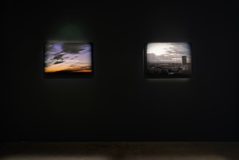 Installation view of Michel Houellebecq: French Bashing, New York, Venus Over Manhattan, 2017