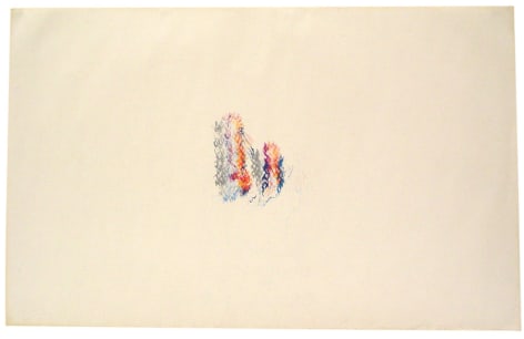 , ALAN SARET Dessert Peace, 1970 Color pencil on paper 24 x 38 inches