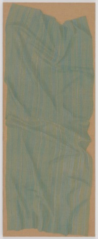 , HELENE APPEL Narrow Light Blue Fabric (4 Meter),&nbsp;2014&nbsp;Watercolor and acrylic on burlap