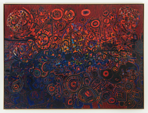 , LEE MULLICAN,&nbsp;Untitled,&nbsp;1965, Oil on canvas, 75 x 100 in.&nbsp;