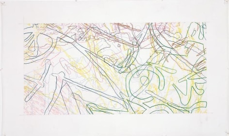 INGRID CALAME英格丽&bull;卡兰 #264 Drawing (Tracings from the Indianapolis Motor Speedway and the L.A. River), 绘画264号（从印第安纳波利斯高速公路和洛杉矶河得到描图），2007 
