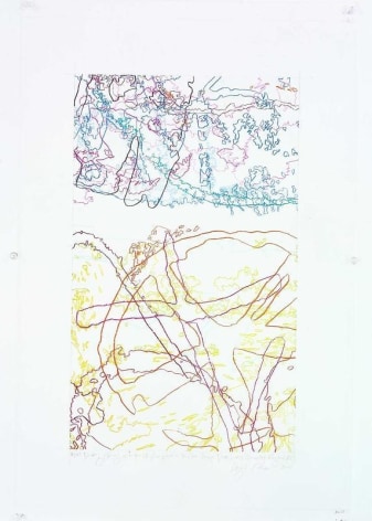 INGRID CALAME英格丽&bull;卡兰 #248 Drawing (Tracings up to the L.A. River placed in the Clark Telescope Dome, Lowell Observatory, Flagstaff, AZ) 绘画248号（亚利桑那州，弗拉格斯塔夫，洛厄尔天文台，克拉克望远观测台，往洛杉矶河追踪）, 2006