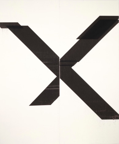 , WADE GUYTON&nbsp;Untitled,&nbsp;2007&nbsp;Epson UltraChrome inkjet on linen&nbsp;84 x 69 in. (213.4 x 175.3 cm)&nbsp;Image courtesy of Friedrich Petzel Gallery, New York