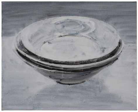 SHI ZHIYING 石至莹&nbsp;Shadowy-Blue Porcelain Dish 景德镇影青盘, 2013 Oil on canvas 16 3/16 x 20 1/8 in. (42 x 52 cm)