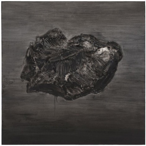 SHI ZHIYING 石至莹&nbsp;Dong Ujimqin Qi Stone Iron Mesosiderite 东乌旗中铁陨石, 2013 Oil on canvas 39 1/8 x 39 1/8 in. (100 x 100 cm)