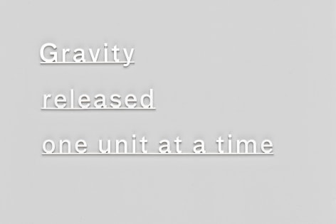 , Gravity released one unit at a time, 2015