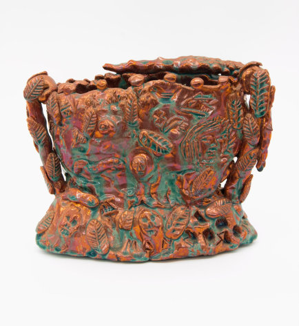 , Bountiful Life Red Luster,&nbsp;1986,&nbsp;Luster glazed earthenware,&nbsp;8 1/2 x 11 x 5 in.
