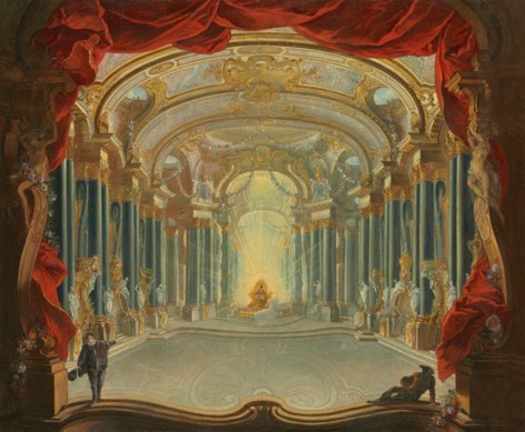 , JACQUES DE LAJO&Uuml;E II (1687-1761)&nbsp;Le Palais de Soleil,&nbsp;ca. 1734&nbsp;Oil on canvas&nbsp;21 1/4 x 25 5/8 in. (54 x 65.1 cm)