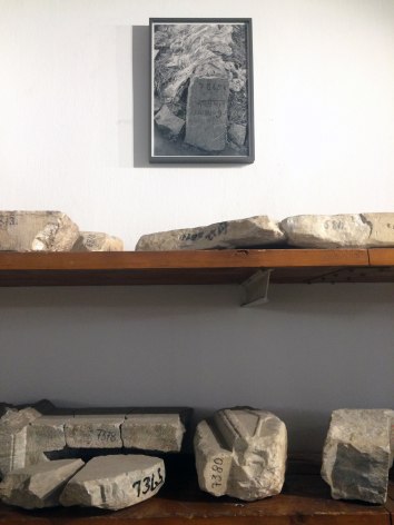 Installation View, Gauri Gill,&nbsp;selections from&nbsp;The Mark on the Wall,&nbsp;Traces, and&nbsp;Proof of Residence&nbsp;at&nbsp;documenta 14&nbsp;in Athens, Greece, Epigraphic Museum, 8 April - 16 July 2017