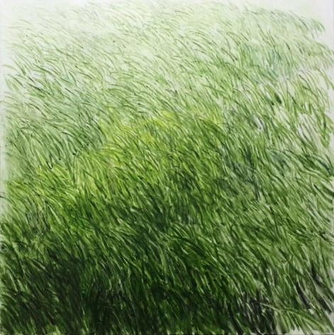 , SHI ZHIYING, Lawn No.10 (草坪 10), oil on canvas, 78 11/16 x 78 11/16 in.