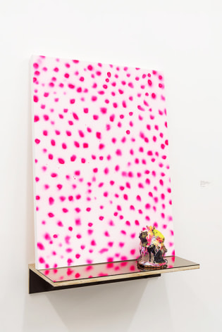 JENNIFER LEFORT | LOST AND FOUND IDEAS (ISEE YOU) | AEROSOL PAINT, CANVAS, PLASTER, SILICONE, BRONZED MIRROR GLASS,&nbsp;PINS, PLYWOOD | VARIABLE DIMENSION&nbsp;|&nbsp;2016