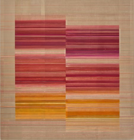 ANTONIETTA GRASSI | STACCATO (AFTER ALMA) | ACRYLIC, OIL AND INK ON LINEN | 84 X 80 &nbsp;INCHES | 2025, &nbsp;