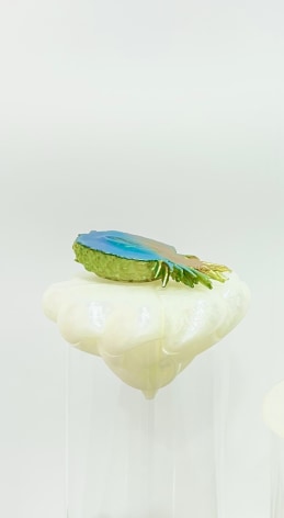 GRACELEE LAWRENCE | CRYSTALLIZED MASS OF (ALL) LANGUAGE | 3D PRINTED RESIN, PIGMENT, PAINT, ACRYLIC | 11 X 6 X 2.5 INCHES | 2023