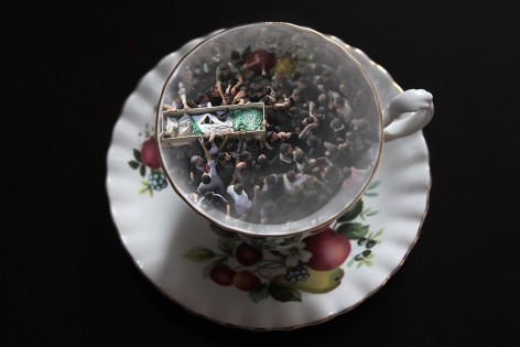 CHERYL PAGUREK | FLUTED TEA CUP / GAZA CITY | DIGITAL PRINT ON PHOTO PAPER | 17 X 25.5 INCHES | 2016