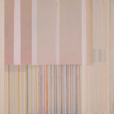 ANTONIETTA GRASSI | SCARS AND STRIPES NO.1 | OIL AND INK ON CANVAS | 36 X 36 INCHES | 2020, &nbsp;