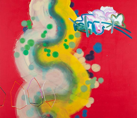 JENNIFER LEFORT | PULSING SIGN SYSTEM | ACRYLIC AND OIL ON CANVAS | 78 X 90 INCHES | 2013