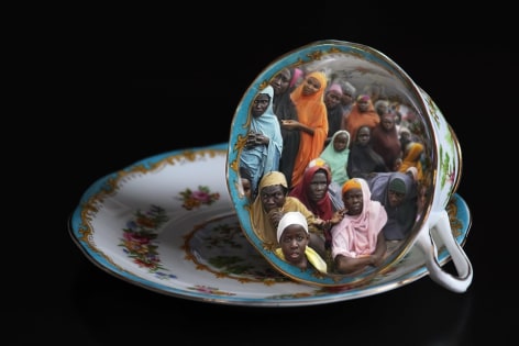 CHERYL PAGUREK | TURQUOISE TEA CUP / CHIBOK | DIGITAL PRINT ON PHOTO PAPER | 17 X 25.5 INCHES | 2016