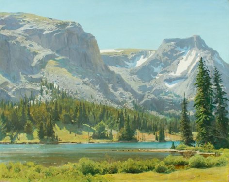Ogden Pleissner, Jenny Lake and Mount Moran Wyoming