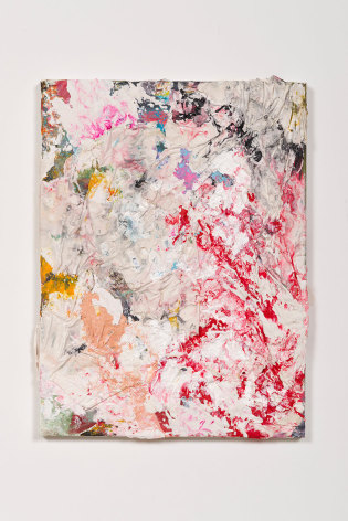 Derek Paul Boyle, Plaster cast trash painting (trash bin behind Sanamlaung), 2014