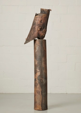 Arlene Shechet, Often a Bird, 2023, sand cast bronze 72&rdquo; &times; 12&rdquo; &times; 12&rdquo; (182.9 cm &times; 30.5 cm &times; 30.5 cm)