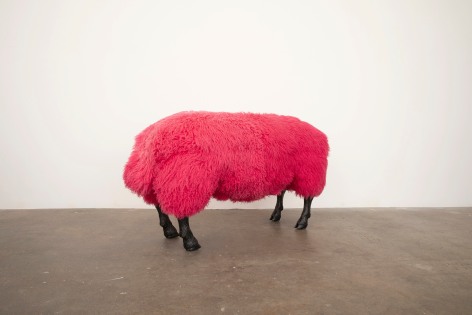 John Geary, Push Me-Push Ewe (pink), 2023