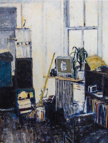 East 12th Street, New York, Apartment of ALexis Adler and Jean-Michel Basquiat, 2018, Oil on canvas