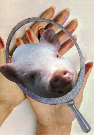 Marnie Weber Pig Reflection, 1995