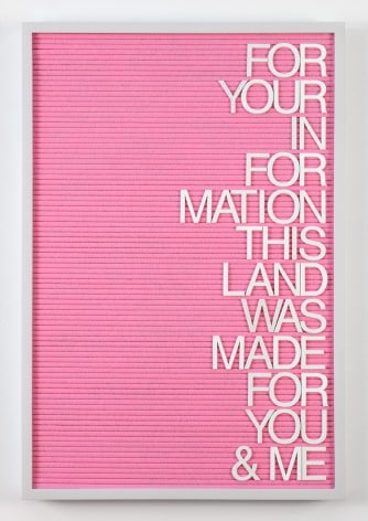 Maynard Monrow, Untitled / For You &amp;amp; Me (Grey/Pink), 2017