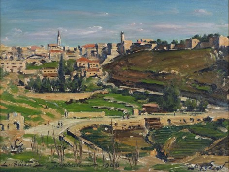 Ludwig Blum Jerusalem Oil on Canvas