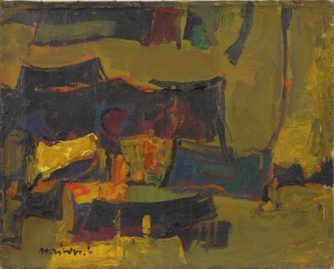 Zvi Mairovich Abstract Composition Oil on Canvas