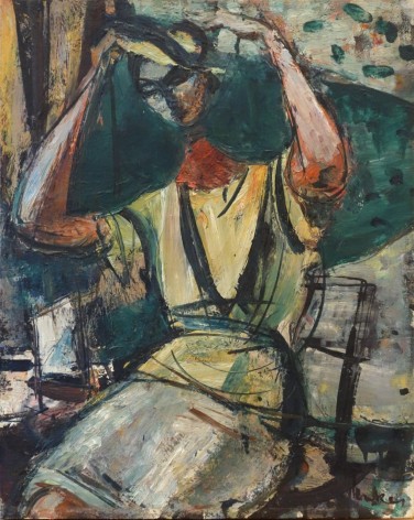 Zygmunt Menkes Oil on Canvas Woman Femme Girl