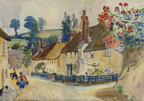 Hayley Lever East Budleigh England Watercolor on Paper
