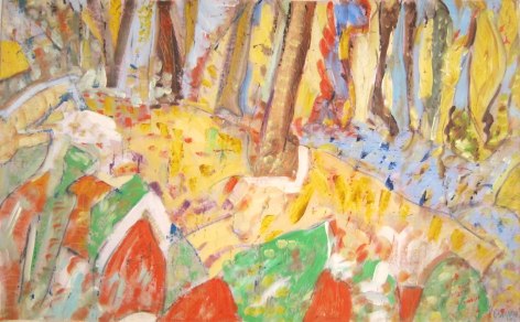 Arthur Pinajian Abstract 1986 Oil on canvas